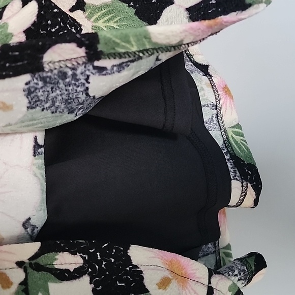 ANTHROPOLOGIE Moon River Floral pink black green midi dress small - Picture 5 of 8